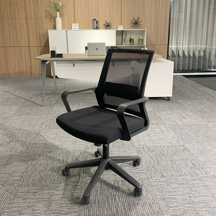 Eros Medium Back Office Chair Black