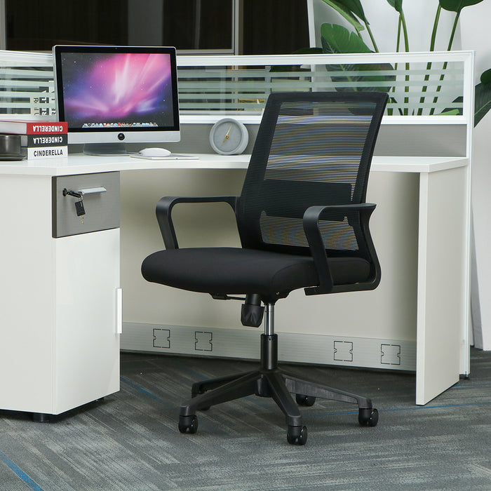 Eros Medium Back Office Chair Black