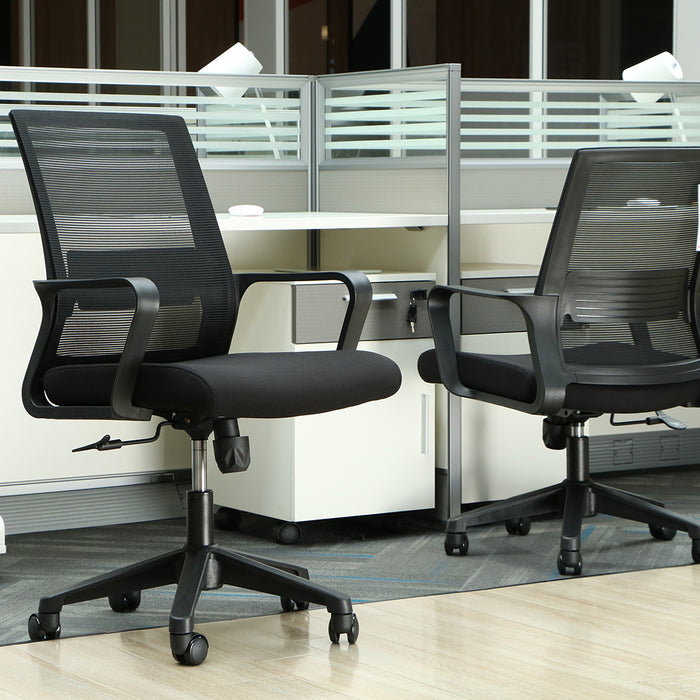 Eros Medium Back Office Chair Black