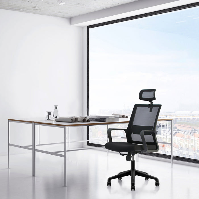 Eros High Back Office Chair  Black