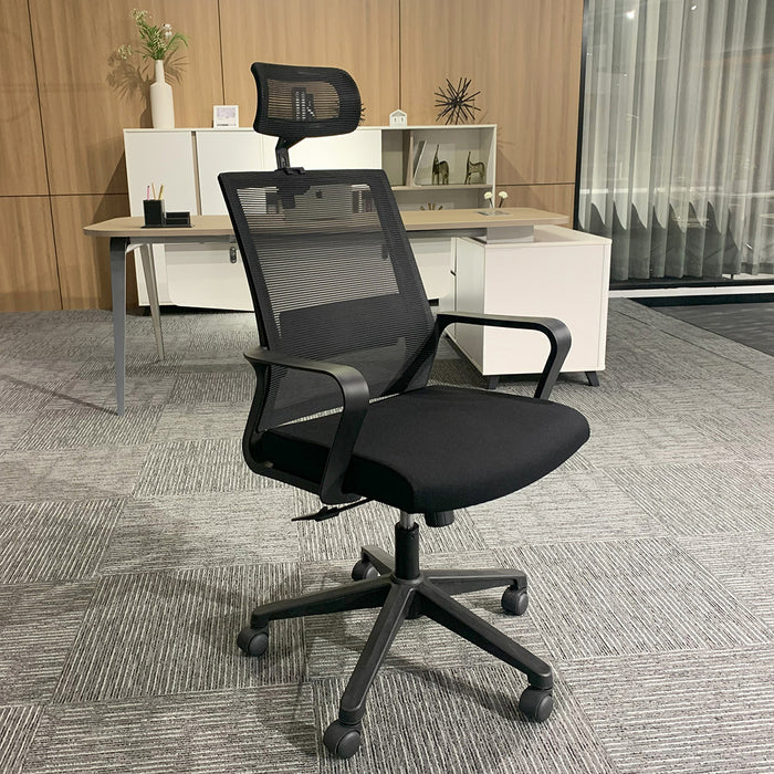 Eros High Back Office Chair  Black
