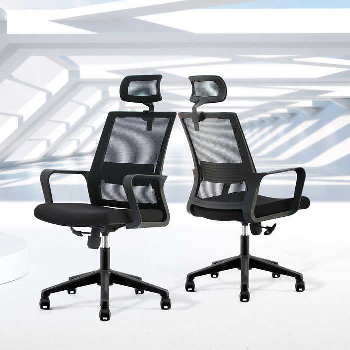 Eros High Back Office Chair  Black