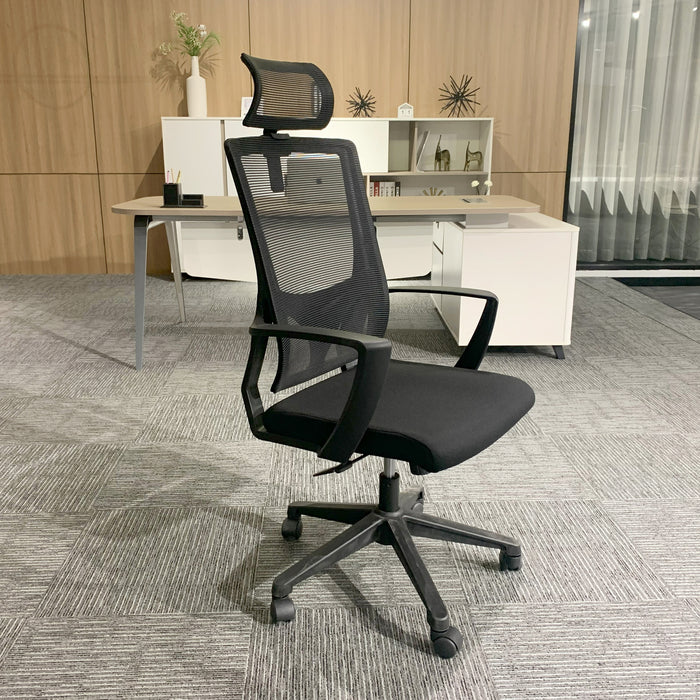 Ephron High Back Office Chair  Black