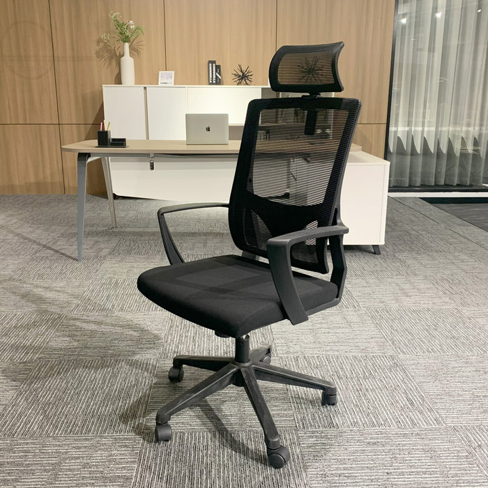 Ephron High Back Office Chair  Black