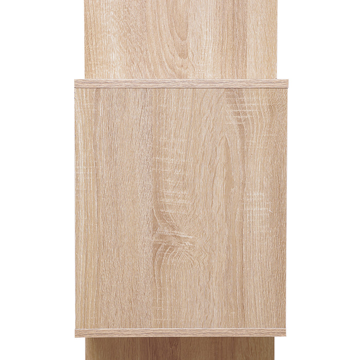 Kian 5 Tier Display Shelf Bookshelf Unit Oak