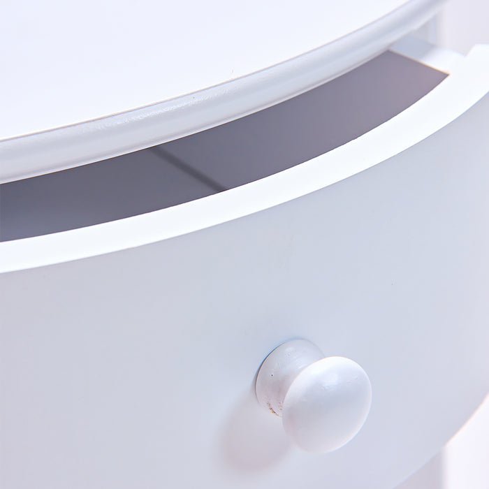 Franco Round Side Table White