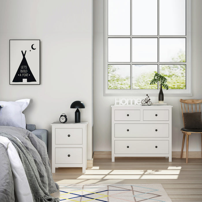 Franco 4 Chest of Drawers White