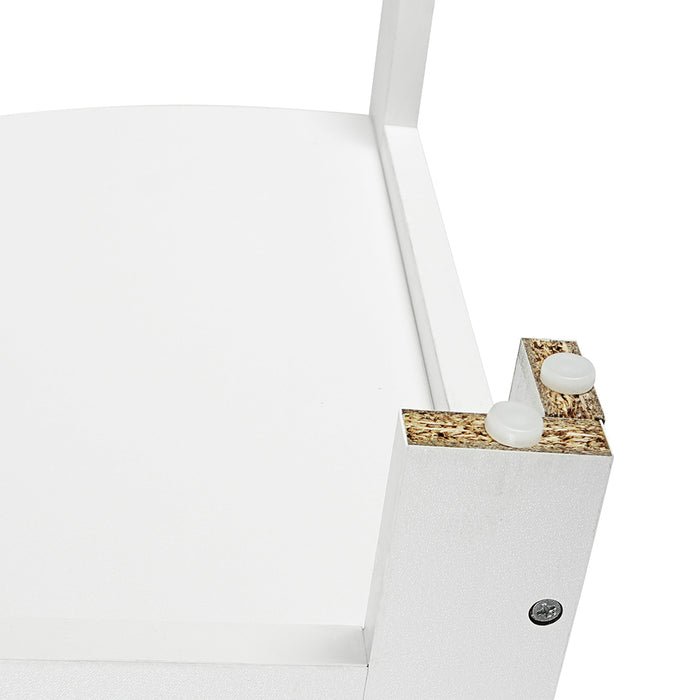 Hawaii 5 Tier Diplay Ladder Corner Shelf Rack White