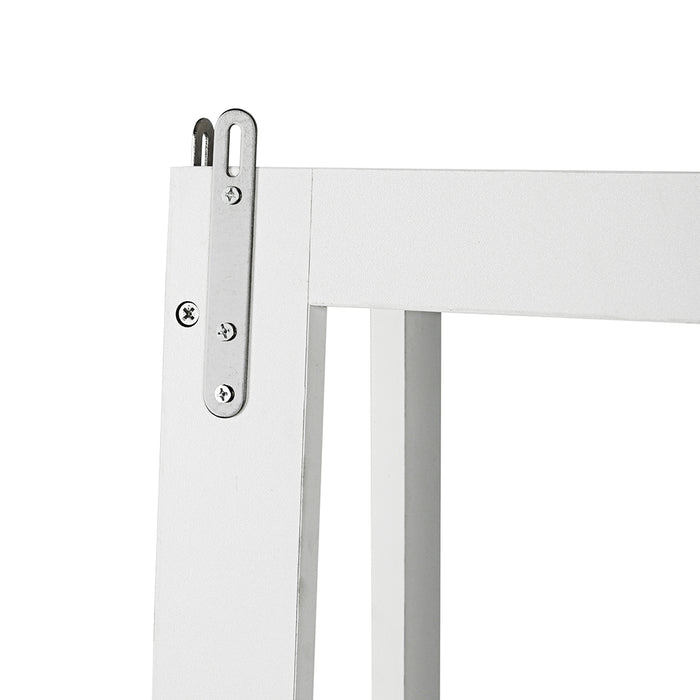 Hawaii 5 Tier Diplay Ladder Corner Shelf Rack White