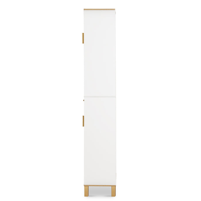 Maui Tall Bathrrom Storage Cabinet White