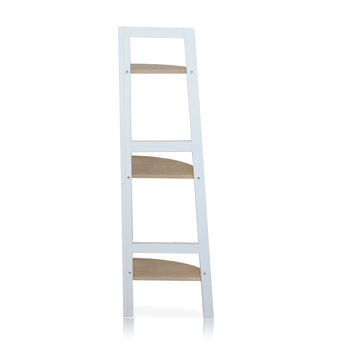 Hawaii 3 Tier Display Ladder Corner Shelf Rack White