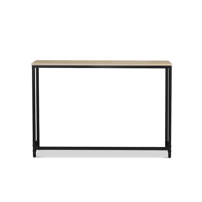 Rome Industrial Style Console Table Oak