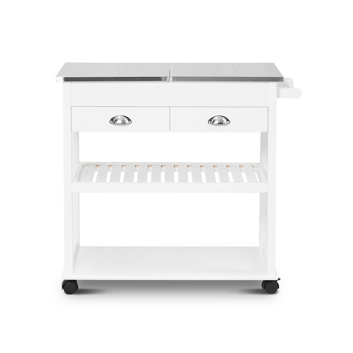 Eames Kitchen Island Trolley Cart White