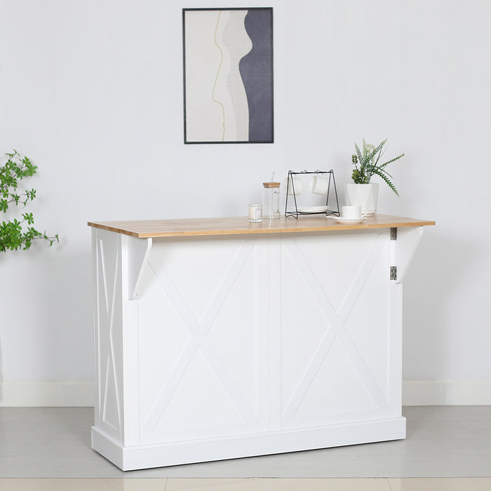 Norman Kitchen Bar Island On Wheels Drop Leaf Bench Table Buffet Cart Sideboard Cabinet Rolling