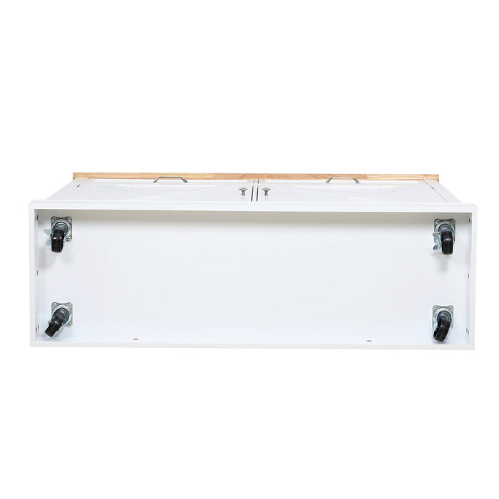 Norman Kitchen Bar Island On Wheels Drop Leaf Bench Table Buffet Cart Sideboard Cabinet Rolling