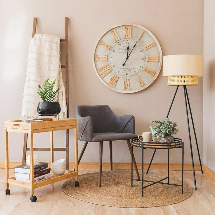 Colin Bamboo 2-Tier Kitchen Serving Cart Trolley Natural