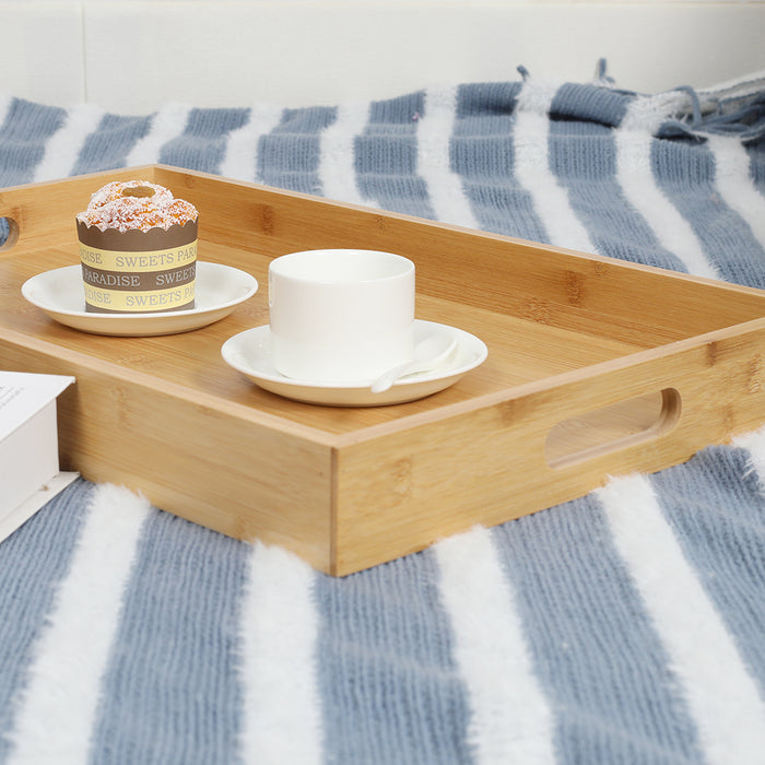 Colin Bamboo 2-Tier Kitchen Serving Cart Trolley Natural