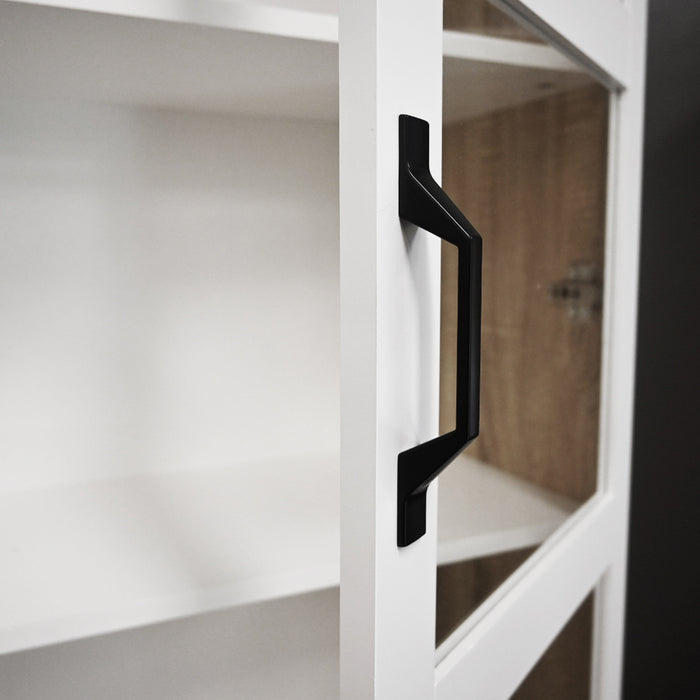 Hekman Display Bookcase Cabinet with Doors White