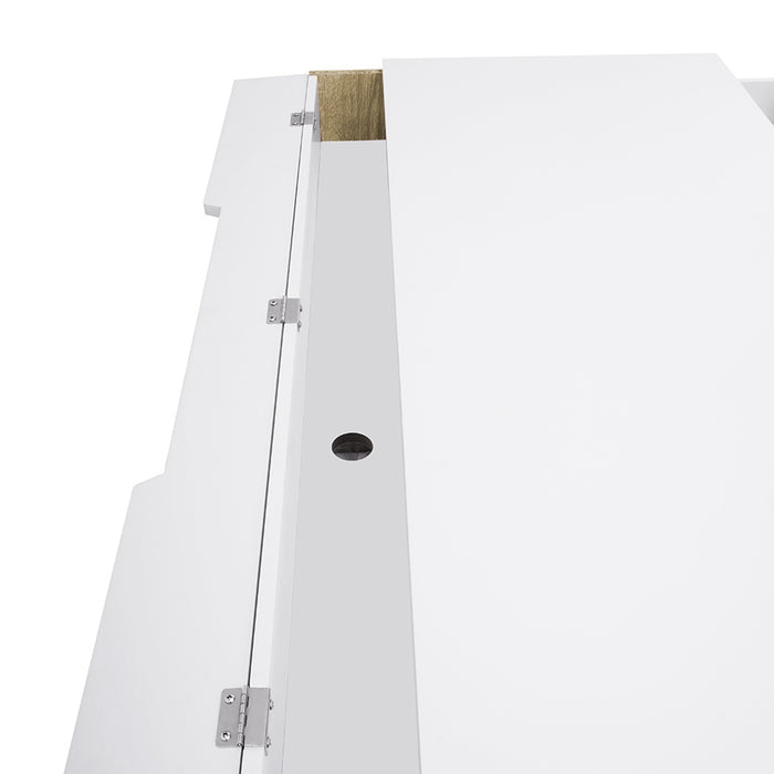 Hekman Wooden Computer Desk White