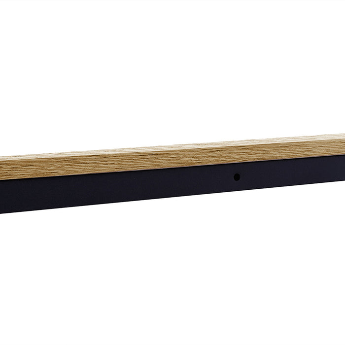 Rome Industrial Style 3-Tier Storage Bookshelf Oak