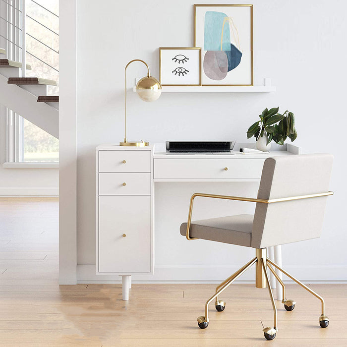 Elmer Study Desk White