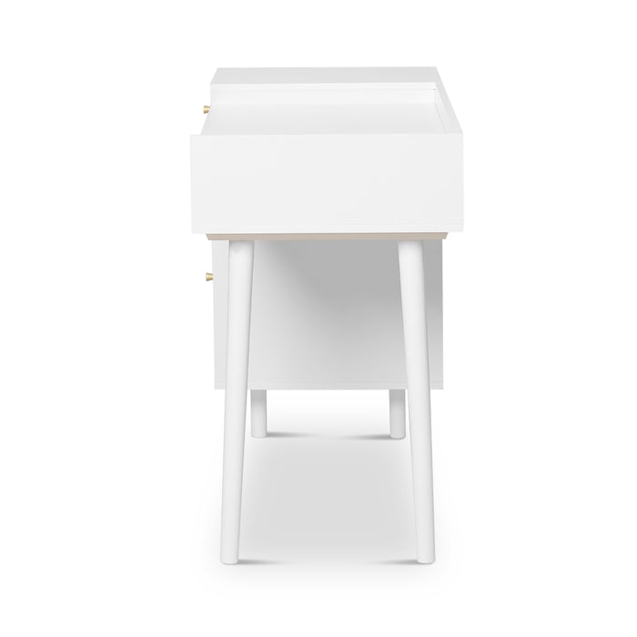 Elmer Study Desk White