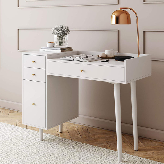 Elmer Study Desk White