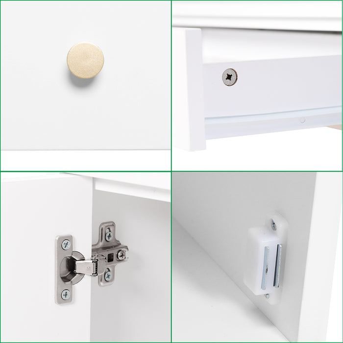 Elmer Study Desk White