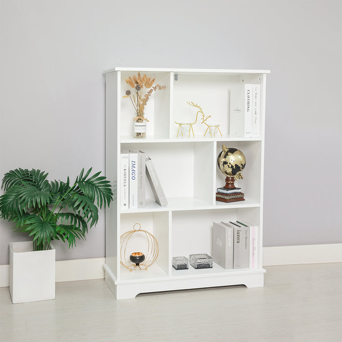 Harper 3 Tier Bookcase Shelving Unit White
