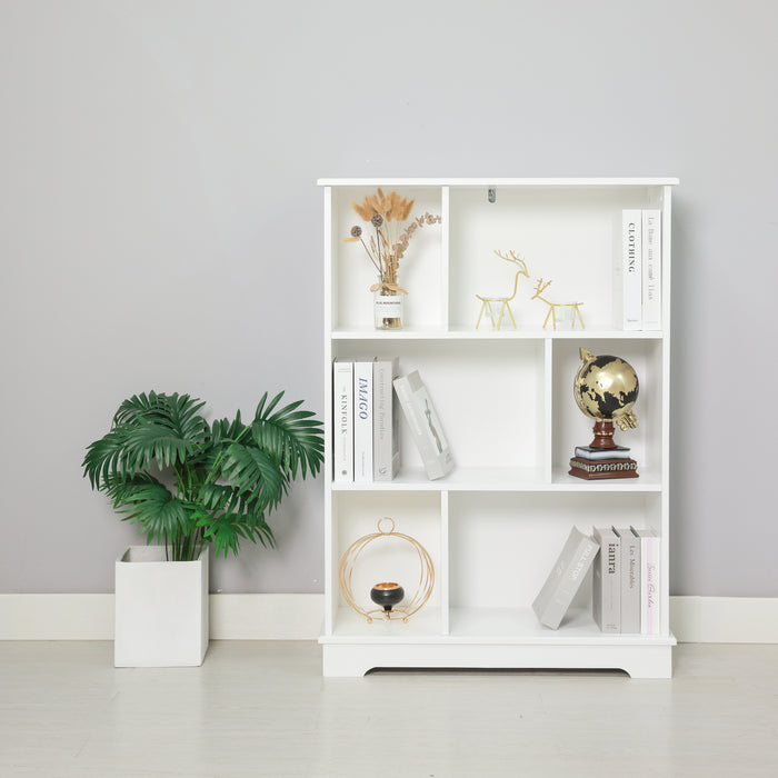 Harper 3 Tier Bookcase Shelving Unit White