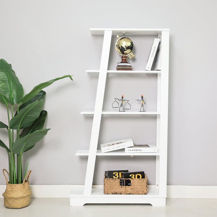Harper 5 Tier Display Ladder Shelf White