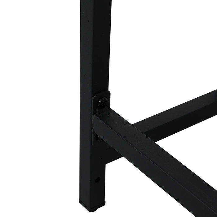 Rome Industrial Style Computer Desk Oak