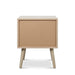 Minimalist wooden side table with four legs, by [Brand].