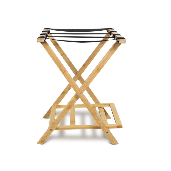 Colin Bamboo Folding Luggage Rack Natural
