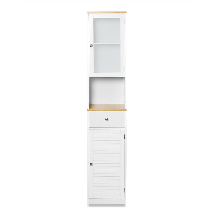 Auston Tall Bathroom Storage Cabinet