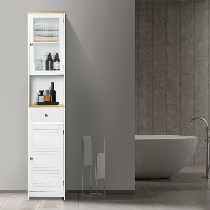 Auston Tall Bathroom Storage Cabinet
