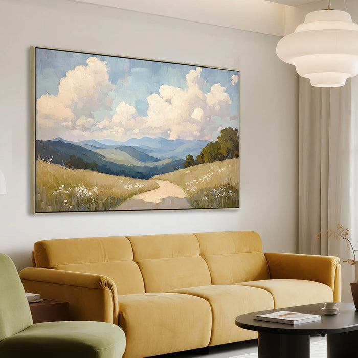 Yarra Valley 120 x 80cm Framed Canvas - Natural