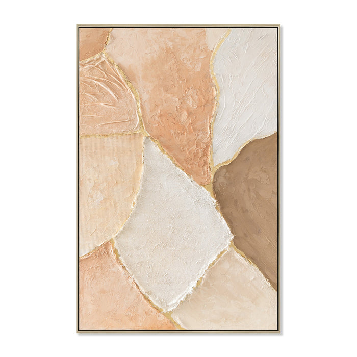 Terra Poema 80 x 120cm Framed Canvas - Natural