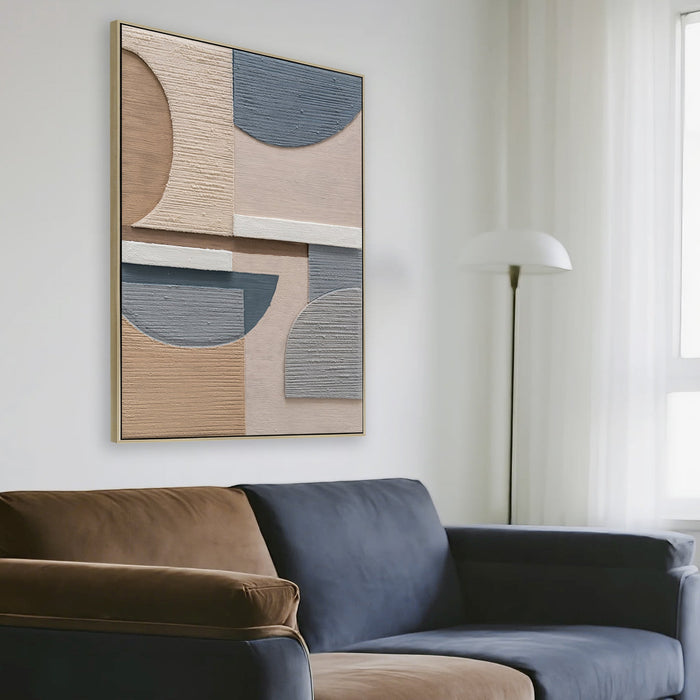 Arco Forma 80 x 120cm Framed Canvas - Natural