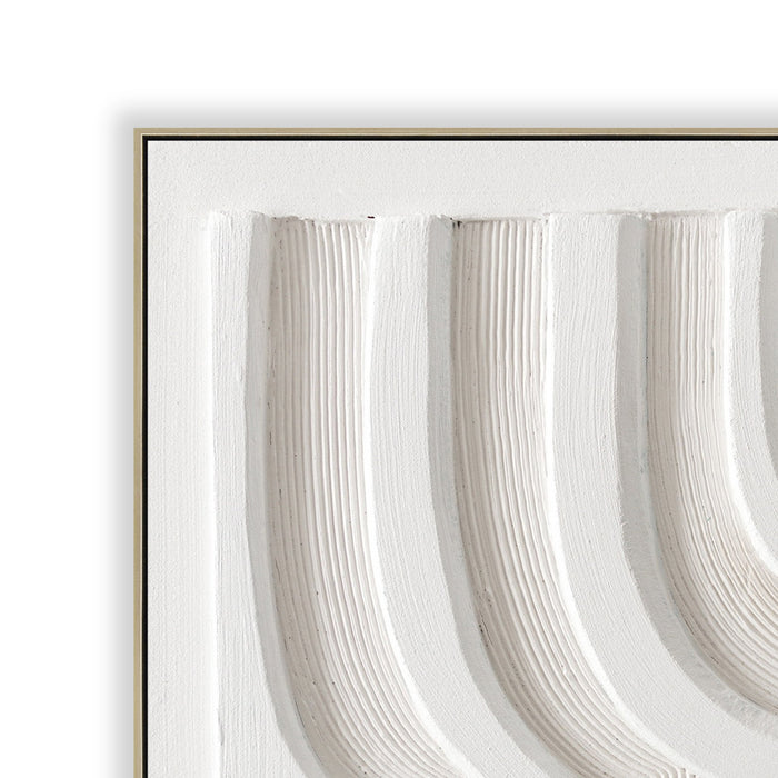 Lumo Arc 80 x 80cm Framed Canvas - Natural
