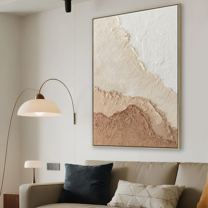 Caldera 80 x 120cm Framed Canvas - Natural