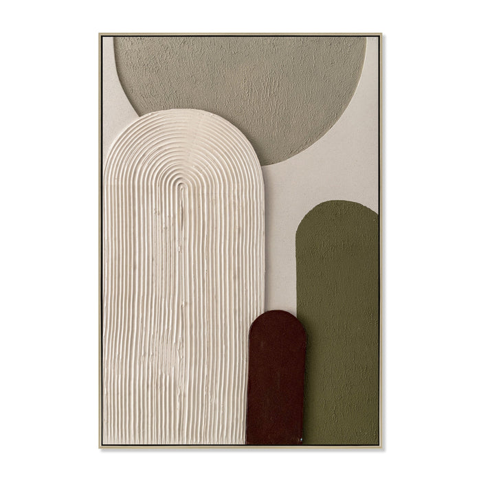 Brunel 60 x 90cm Framed Canvas - Natural