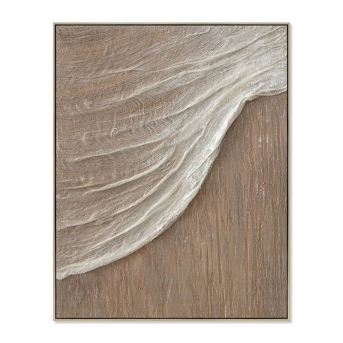 Ondelle 80 x 100cm Framed Canvas - Natural