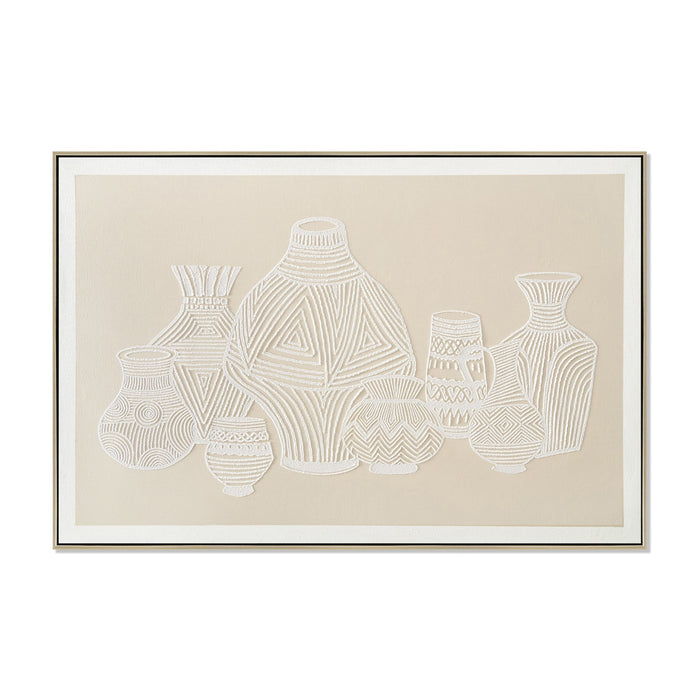 Sculptura 120 x 80cm Framed Canvas - Natural
