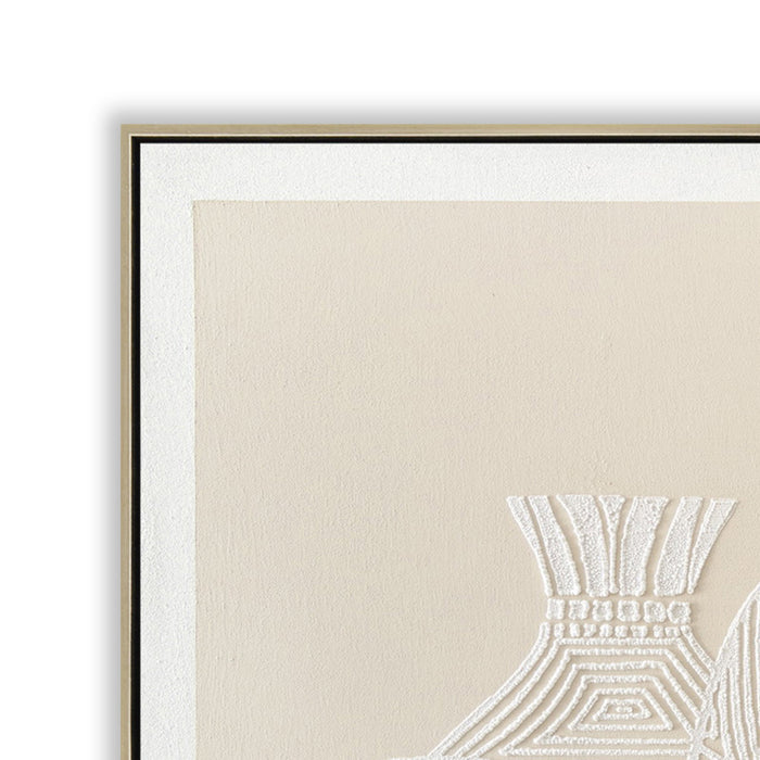 Sculptura 120 x 80cm Framed Canvas - Natural