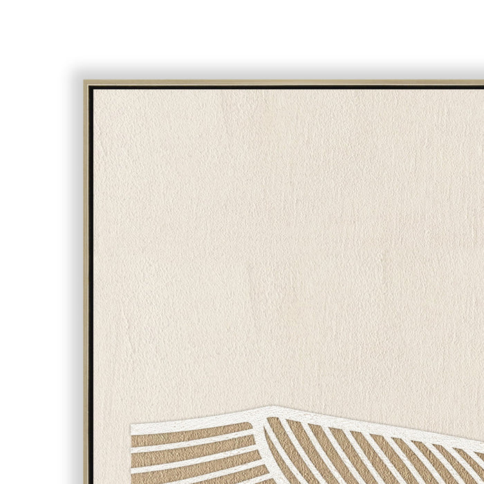 Serra Beige 80 x 120cm Framed Canvas - Natural