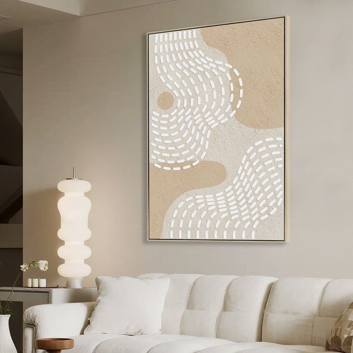 Solune 80 x 120cm Framed Canvas - Natural