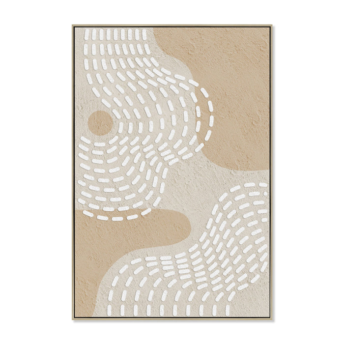Solune 80 x 120cm Framed Canvas - Natural