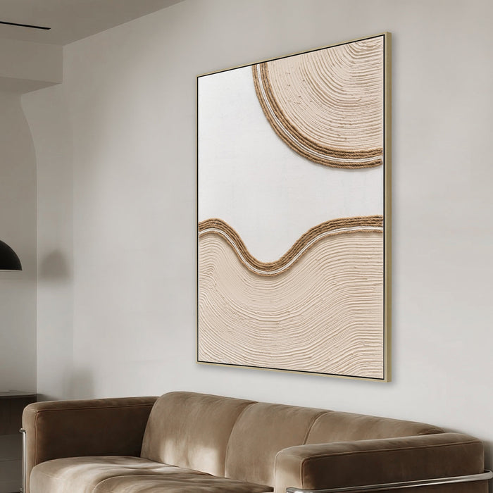 Lina Style A 60 x 90cm Framed Canvas - Natural