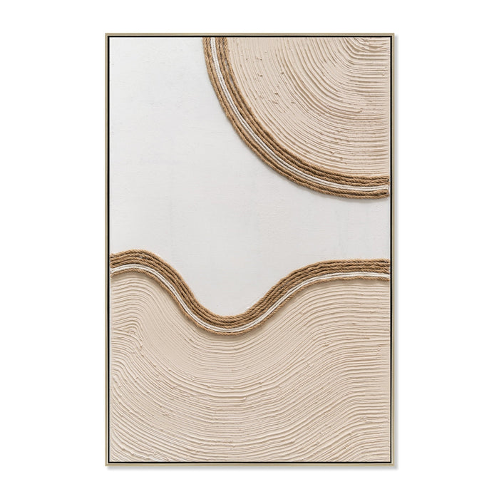 Lina Style A 60 x 90cm Framed Canvas - Natural